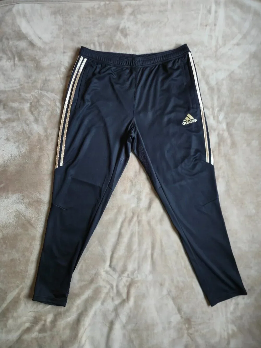 NWT adidas Tiro 17 Climacool Training Track Pants Black Gold Metallic Men's XL
